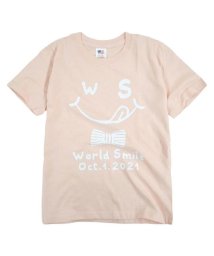 sonotanocharacter(その他のキャラクター)/キャラバスケット CharaBasket 子供服 Tシャツ 半袖 トップス キッズ 男の子 女の子 カジュアル ペア 綿100% プリントTシャツ 半袖Tシャツ/ライトピンク