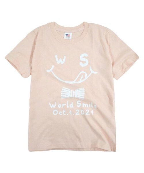 sonotanocharacter(その他のキャラクター)/子供服 Tシャツ 半袖 トップス キッズ 男の子 女の子 カジュアル ペア 綿100% プリントTシャツ 半袖Tシャツ ボーイズ ジュニア プリント ロゴ アメ/ライトピンク