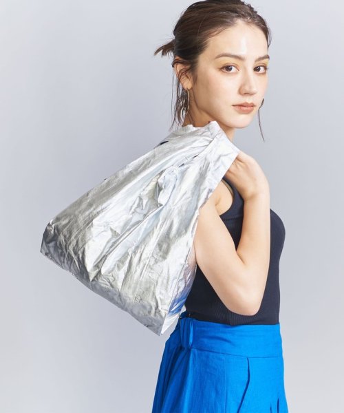 BEAUTY&YOUTH UNITED ARROWS(ビューティーアンドユース　ユナイテッドアローズ)/＜BAGGU＞メタリック ポケッタブルバッグ/BABY/SILVER