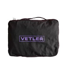 VETLER(ヴェトラー)/ヘリンボーン　ポーチ　L/ブラック