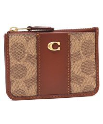 COACH/コーチ カードケース ミニスキニー ブラウン ベージュ レディース COACH CI185 B4NQ4/505432576