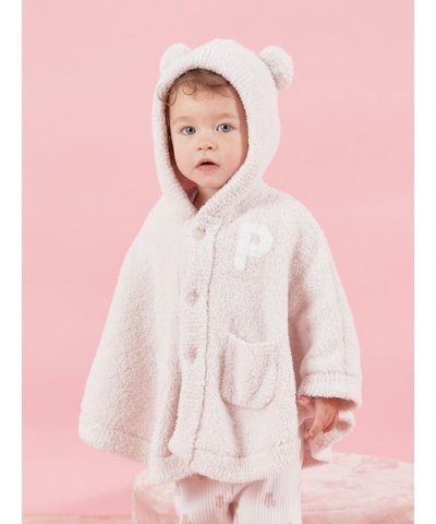 【ONLINE限定カラーあり】【BABY】パウダーベアポンチョ