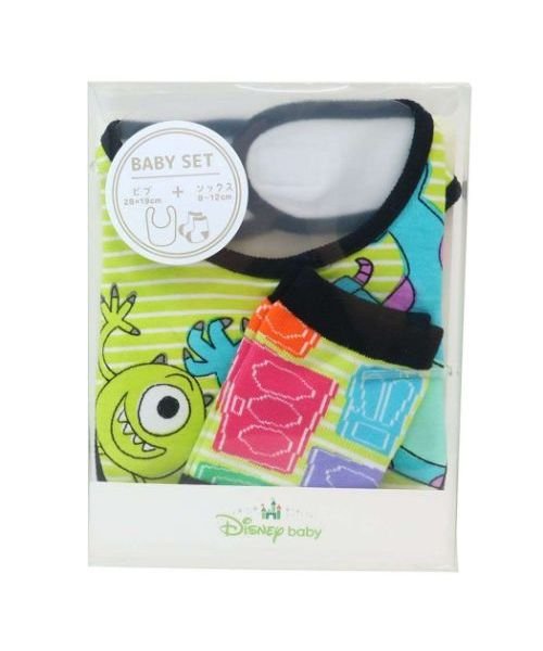 モンスターズインク ベビー用品 ベビーセット ビブ＆ソックス  