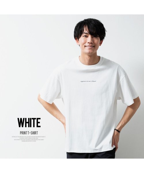  GENELESS(GENELESS)/tシャツ メンズ 半袖 オーバーサイズ 綿100 半袖tシャツ 夏 Tシャツ ゆったり コットン ビッグシルエット/ホワイト