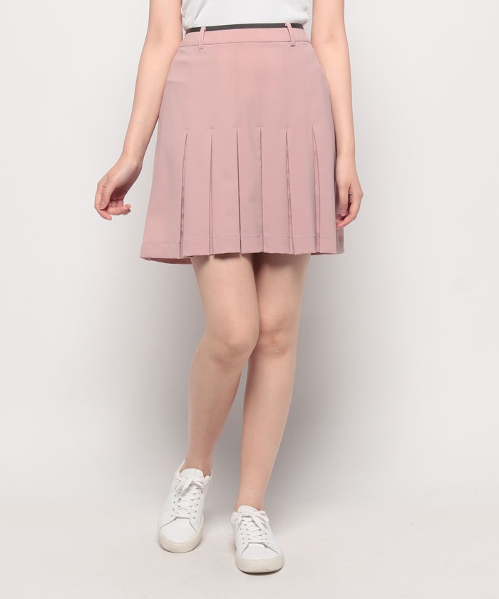 セール】フロントプリーツスカート(43cm丈)【アウトレット】(505405396  