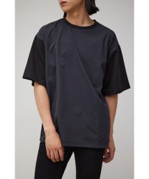 AZUL by moussy(アズールバイマウジー)/DIFFERENT MATERIAL DOCKING TEE/BLK