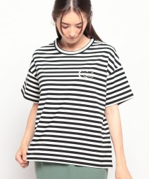 COEL/パールロゴボーダーTシャツ/505427101