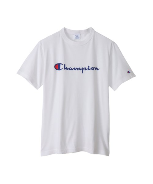 MAC HOUSE(men)(マックハウス（メンズ）)/[大きいサイズ] Champion チャンピオン スクリプトロゴプリントTシャツ キングサイズ C3－X353L_23SS/ホワイト