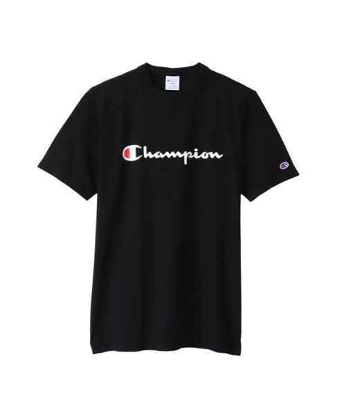 MAC HOUSE(men)(マックハウス（メンズ）)/[大きいサイズ] Champion チャンピオン スクリプトロゴプリントTシャツ キングサイズ C3－X353L_23SS/ブラック