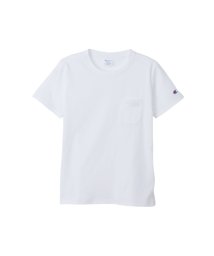 MAC HOUSE(women)(マックハウス（レディース）)/Champion チャンピオン ポケット付きTシャツ CW－X336/ホワイト