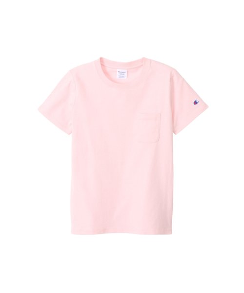 MAC HOUSE(women)(マックハウス（レディース）)/Champion チャンピオン ポケット付きTシャツ CW－X336/ピンク