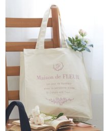 Maison de FLEUR/ブランドロゴプリントスクエアトートバッグ/505436583