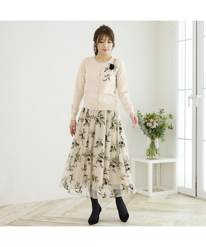 スズランチュール刺繍スカート(505436654) | ローズティアラ(Rose