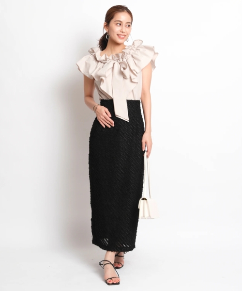 mystrada 新作 カットジャガード ストレートスカート tic-guinee.net