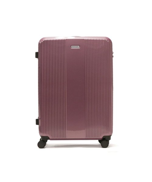 World Traveler(ワールドトラベラー)/ワールドトラベラー スーツケース World Traveler ボトムベイ Lサイズ キャリーケース 85L 大容量 TSロック 静音 出張 旅行 06953/ピンク