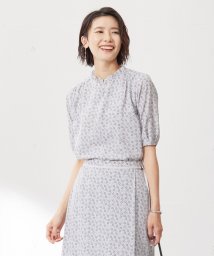 J.PRESS LADIES（LARGE SIZE）/チェーンプリント スリットネック カットソー/505437726