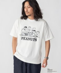 SHIPS MEN(シップス　メン)/SHIPS: VINTAGE PEANUTS スヌーピー プリント Tシャツ/ホワイト