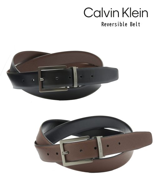 Calvin Klein(カルバンクライン)/【Calvin Klein / カルバンクライン】Reversible Belt / リバーシブル ベルト ギフト プレゼント/03