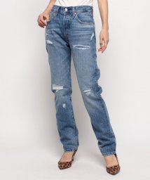 LEVI’S OUTLET/501(R) ジーンズ FOR WOMEN ミディアムインディゴ DESTRUCTED/505429189