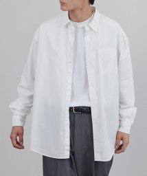 coen(coen)/ビッグシルエットブロードシャツ/WHITE