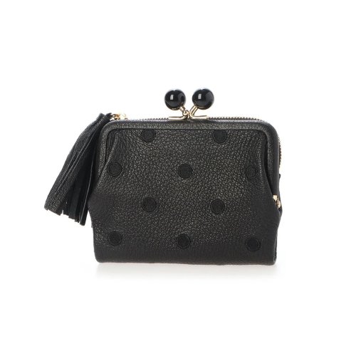 perche ペルケ アクリル玉2つ折りガマ口 perche ペルケ アクリル玉 内側：カードポケット×1 5cm／