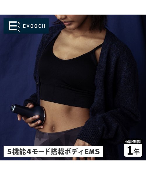 EVOOCH(エボーク)/EVOOCH エボーク コンパクトボディリフト EMS 腹筋 LED 温感 振動 防水 IPX5 USB充電 シェイプアップ フィットネス ボディケア ネイビー/ネイビー