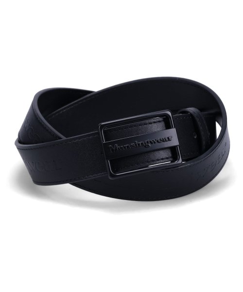 Munsingwear(マンシングウェア)/マンシングウェア Munsingwear ベルト レザーベルト メンズ BELT ブラック ホワイト グレー 黒 白 MU－2050123/ブラック