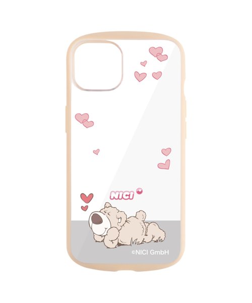 NICI(ニキ)/NICI ニキ iPhone 13 スマホケース 携帯 アイフォン カバー 透明 レディース EASY GRIP CLEAR CASE ホワイト クリア ブルー/ブラウン