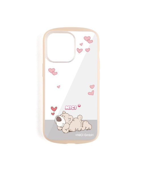 NICI(ニキ)/NICI ニキ iPhone 13Pro スマホケース 携帯 アイフォン カバー 透明 レディース EASY GRIP CLEAR CASE ホワイト クリア /ブラウン