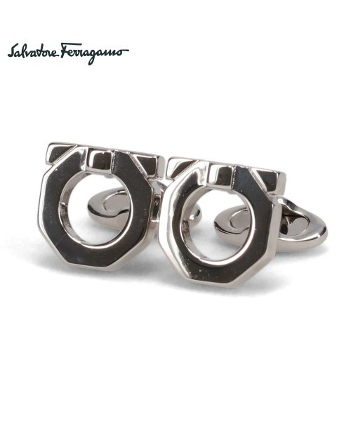 FERRAGAMO(フェラガモ)/サルヴァトーレ フェラガモ Salvatore Ferragamo カフスボタン カフリンクス メンズ ブランド CUFF LINKS シルバー 770295/その他