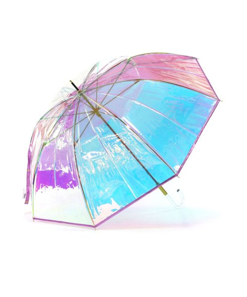 Wpc．(Wpc．)/Wpc. ビニール傘 Wpc 長傘 ダブリュピーシー ワールドパーティー PIPING SHINY UMBRELLA 傘 雨傘 オーロラ傘 60cm カサ かさ/ピンク系1