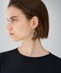 LANVIN en Bleu(JEWELRY)(ランバン　オン　ブルー（ジュエリー）)/セサンパ ロゴ サークルピアス/シルバー