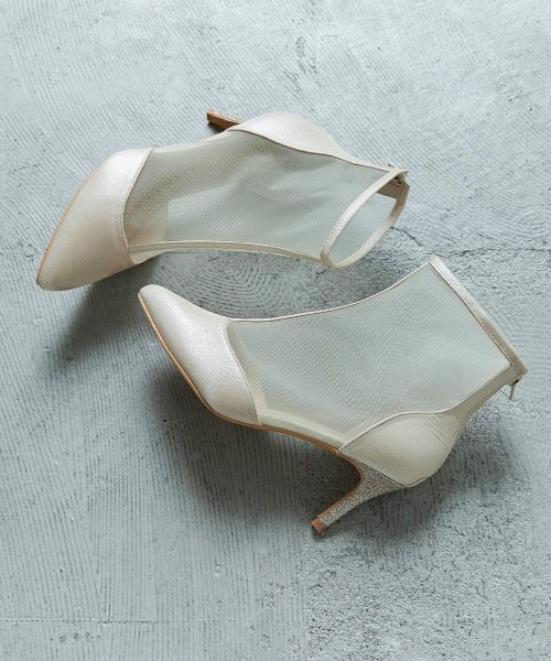 niana ニアナ 結婚式 ブーツ パンプス パーティーシューズ ショートブーツ ブーティ ラメ メッシュ シアー ハイヒール ピンヒール 靴 小さいサイズ 大 5cm 7cm 6cm 4cm ニアナ 9cm 1cm