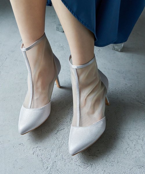 niana ニアナ 結婚式 ブーツ パンプス パーティーシューズ ショートブーツ ブーティ ラメ メッシュ シアー ハイヒール ピンヒール 靴 小さいサイズ 大 5cm 7cm 6cm 4cm ニアナ 9cm 1cm