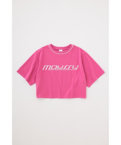 moussy(マウジー)/MOUSSY SPORTY LOGO Tシャツ/PNK