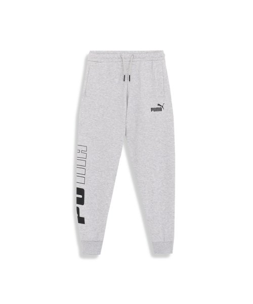 PUMA(プーマ)/キッズ ボーイズ PUMA POWER カラーブロック スウェットパンツ 120－160cm/LIGHTGRAYHEATHER