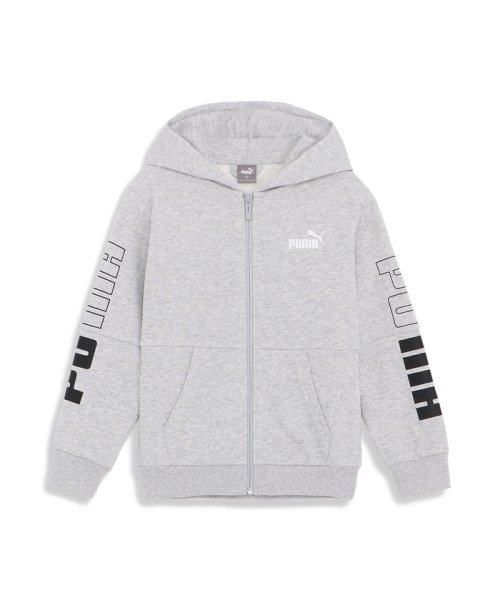 PUMA(PUMA)/キッズ ボーイズ PUMA POWER カラーブロック フーデッド ジャケット 120－160cm/LIGHTGRAYHEATHER