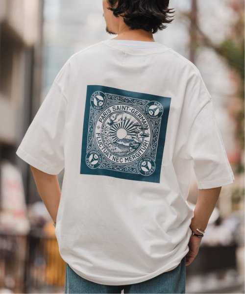 Paris Saint-Germain(Paris SaintGermain)/【Paris Saint－Germain×Makoto Yamaki】BANDANA プリントTシャツ/ホワイト