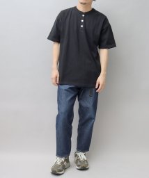 Goodwear/Goodwear グッドウェア USAコットン ヘンリーネック Tシャツ 半袖 レギュラーシルエット ボタン tシャツ/504692451
