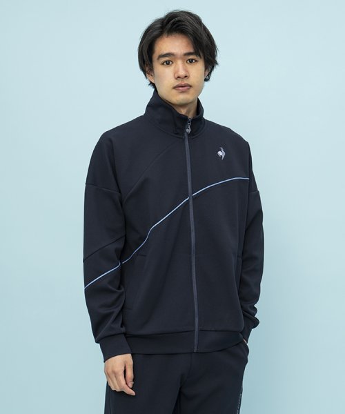 le coq sportif (ルコックスポルティフ)/ヘランカダブルフェイス スタンドジャケット/ネイビー