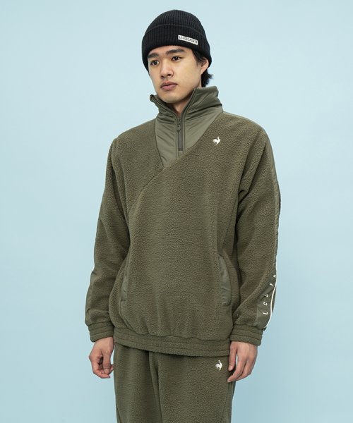 le coq sportif (ルコックスポルティフ)/スタンドフリースジャケット/カーキ