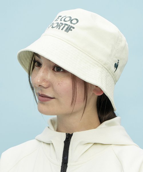 le coq sportif (ルコックスポルティフ)/コーデュロイハット/ホワイト