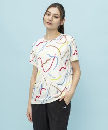 le coq sportif /総柄プリント 半袖Tシャツ/505415182