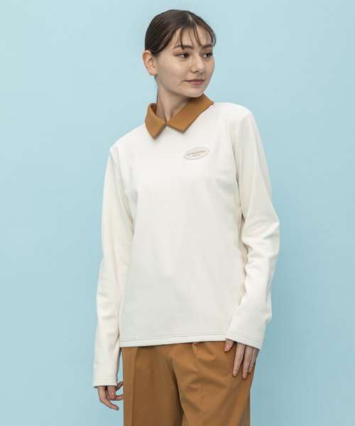 le coq sportif (ルコックスポルティフ)/ヒートナビ 衿付き長袖シャツ/ホワイト