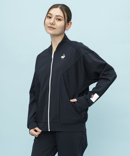 le coq sportif (ルコックスポルティフ)/ヘランカ防風ツイルジャージ フルジップジャケット/ネイビー