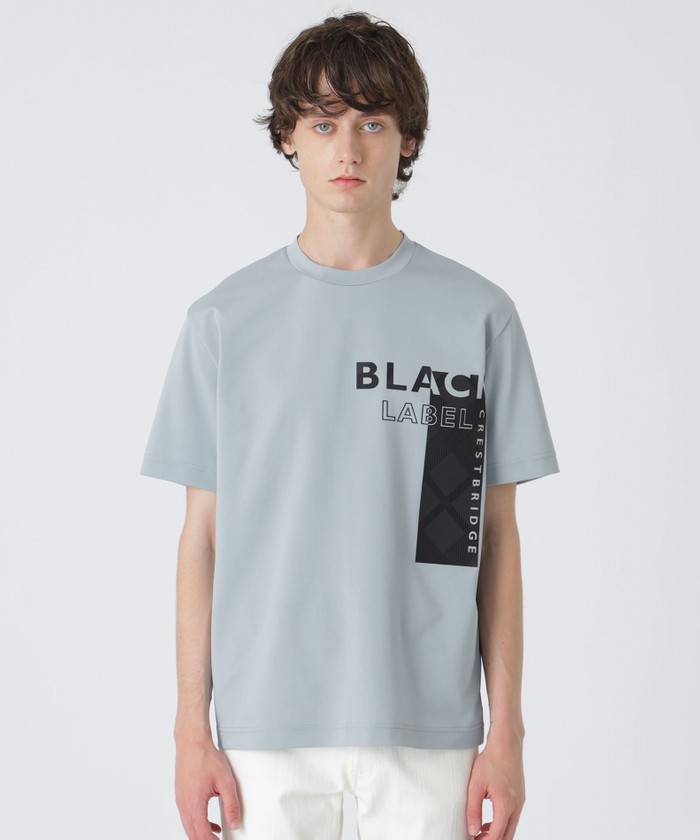 シャドーチェックロゴグラフィックTシャツ(505419563)｜HANKYU MEN'S