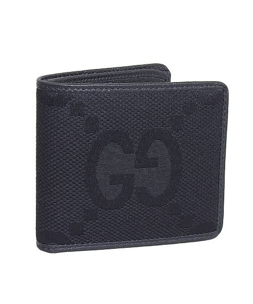 GUCCI(グッチ)/GUCCI グッチ JUMBO GG ジャンボ 二つ折り 財布 GG キャンバス/ブラック