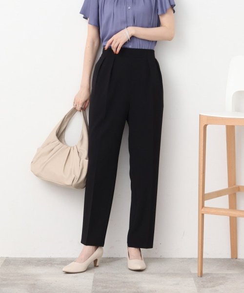  オンにもオフにも◎ さらさら楽ちん ゆるテ－パ－ドパンツ