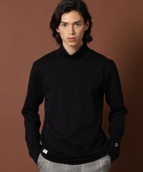 DRESSTERIOR(ドレステリア)/【men's FUDGE11月号掲載】ハイグレード オフタートルカットソー/ブラック（019）