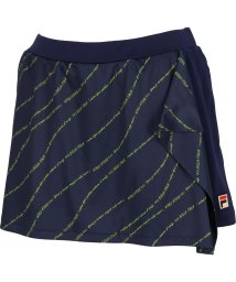 FILA（ZETT Ladies）(フィラ（ゼット　レディース）)/【テニス】メッセージプリント フロントドレープ ショートパンツ レディース/ネイビー